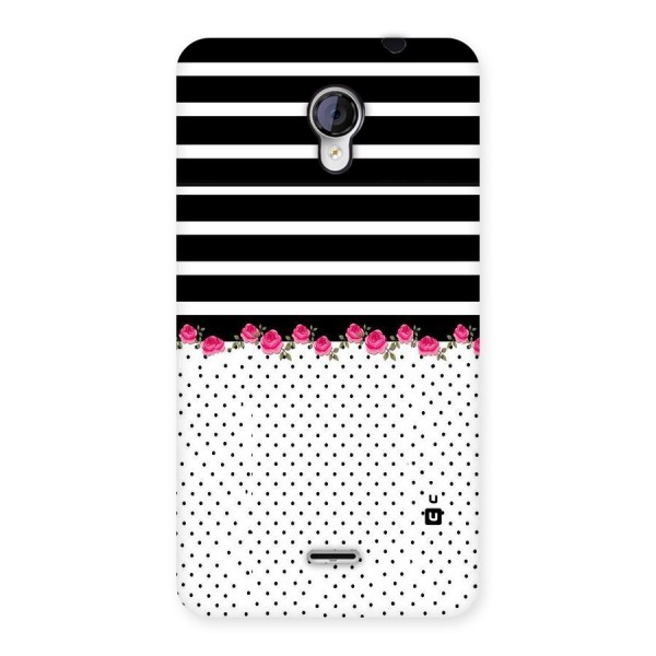 Classic Polka Stripes Back Case for Micromax Unite 2 A106