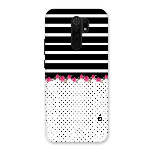 Classic Polka Stripes Back Case for Redmi 9 Prime