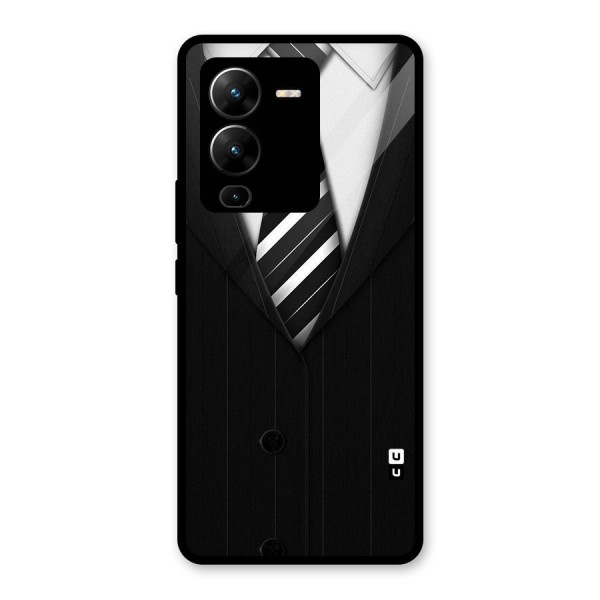 Classic Ready Suit Glass Back Case for Vivo V25 Pro