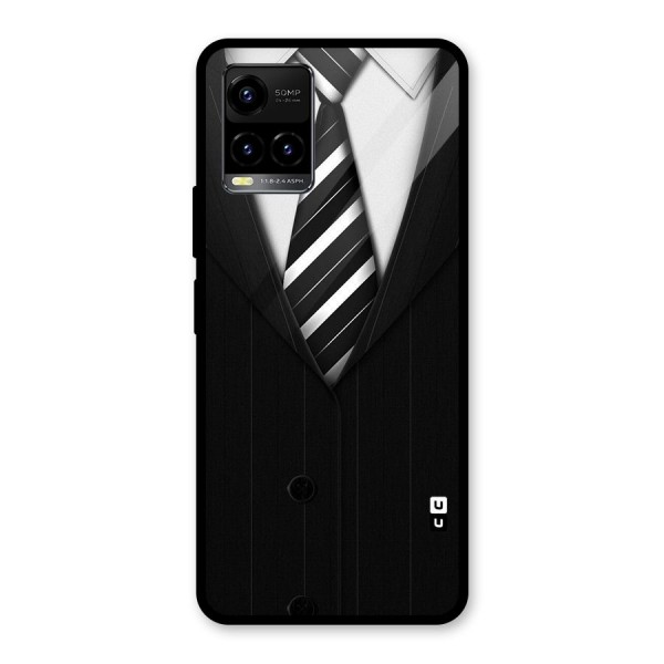 Classic Ready Suit Glass Back Case for Vivo Y21 2021