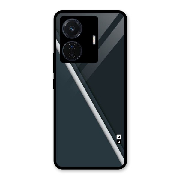 Classic Single Stripe Glass Back Case for Vivo T1 Pro