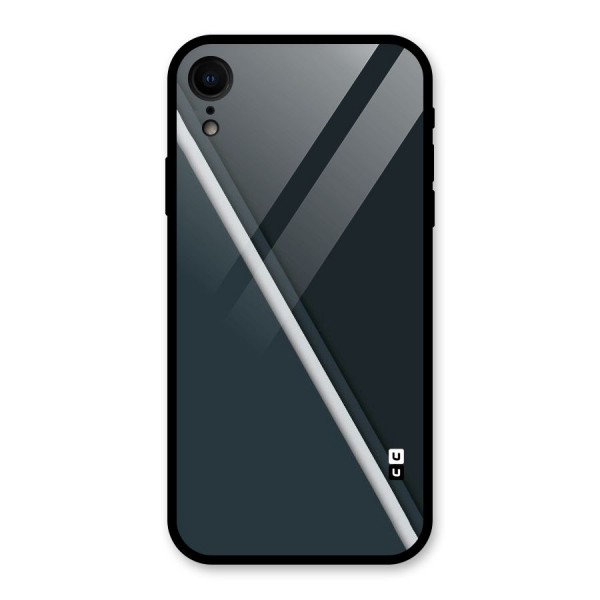 Classic Single Stripe Glass Back Case for XR