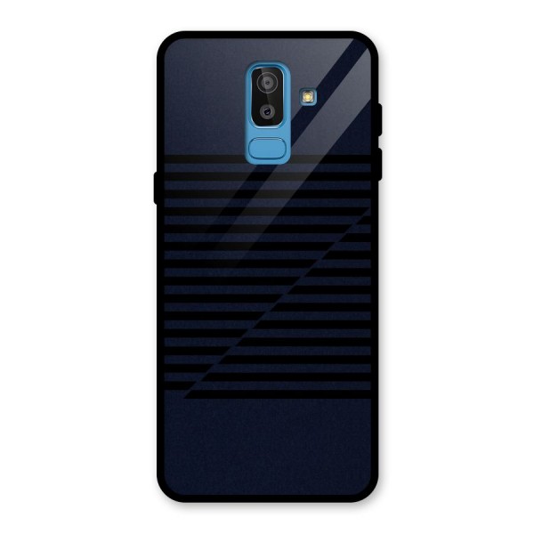 Classic Stripes Cut Glass Back Case for Galaxy J8