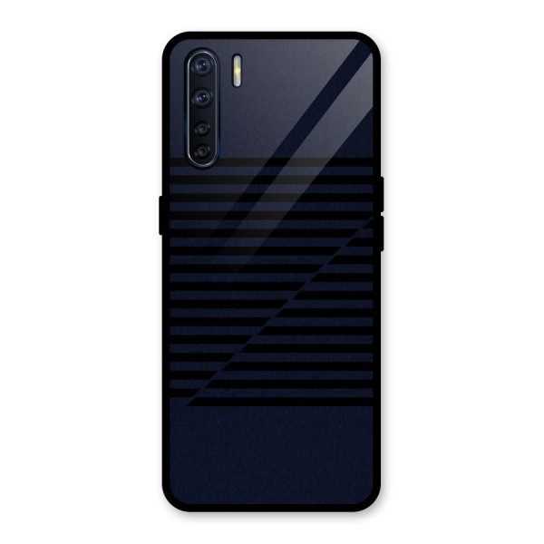 Classic Stripes Cut Glass Back Case for Oppo F15