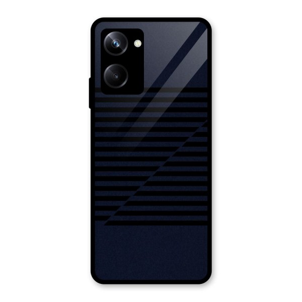 Classic Stripes Cut Glass Back Case for Realme 10 Pro