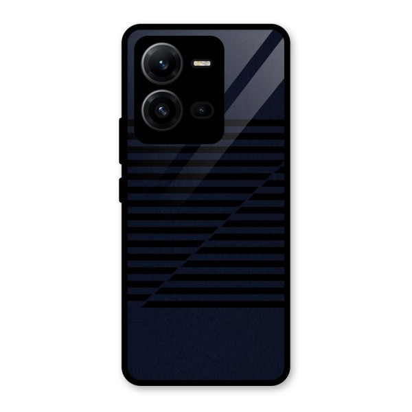 Classic Stripes Cut Glass Back Case for Vivo V25