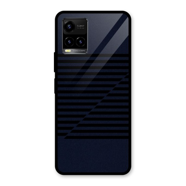 Classic Stripes Cut Glass Back Case for Vivo Y21 2021