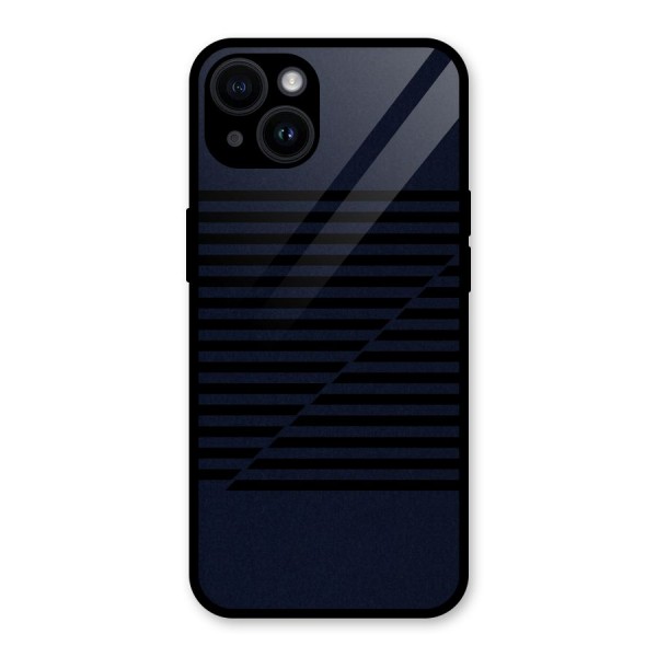 Classic Stripes Cut Glass Back Case for iPhone 14