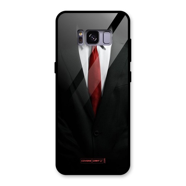 Classic Suit Glass Back Case for Galaxy S8