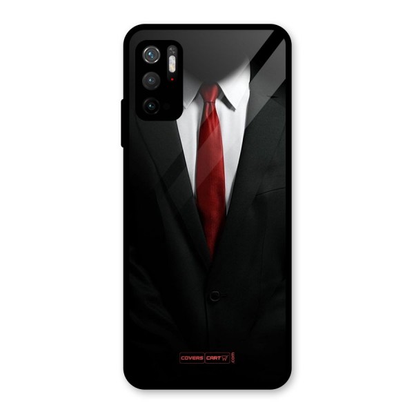 Classic Suit Glass Back Case for Poco M3 Pro 5G