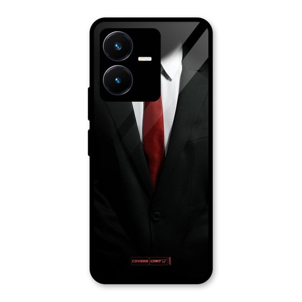 Classic Suit Glass Back Case for Vivo Y22