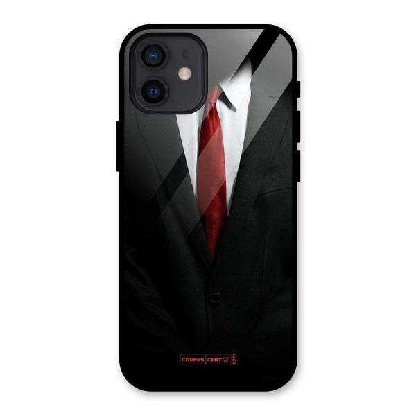 Classic Suit Glass Back Case for iPhone 12