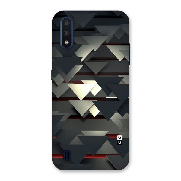 Classic Triangles Design Back Case for Galaxy M01