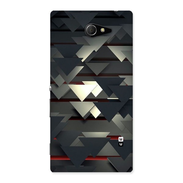 Classic Triangles Design Back Case for Sony Xperia M2