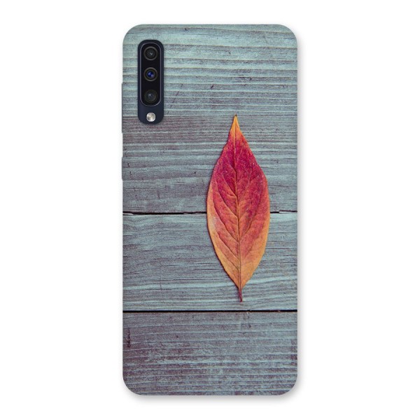 Classic Wood Leaf Back Case for Galaxy A50