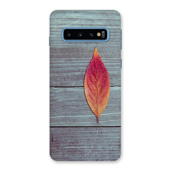 Classic Wood Leaf Back Case for Galaxy S10