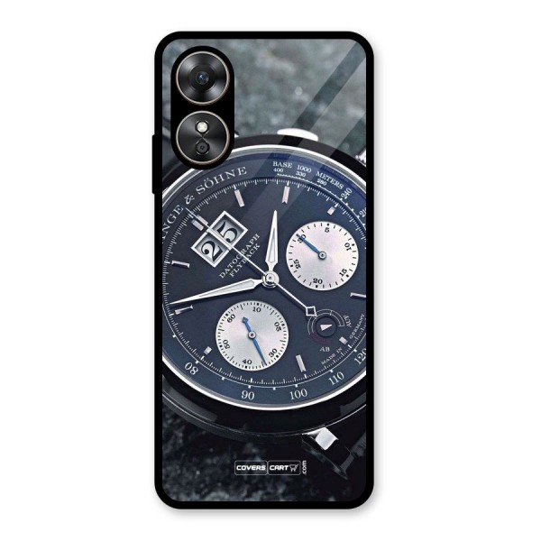 Classic Wrist Watch Glass Back Case for Oppo A17