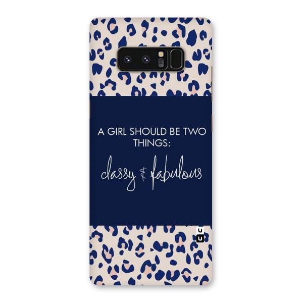 Classy and Fabulous Back Case for Galaxy Note 8