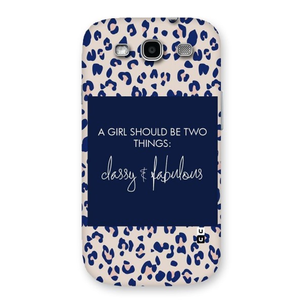 Classy and Fabulous Back Case for Galaxy S3 Neo