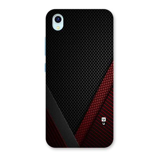 Classy Black Red Design Back Case for Vivo Y1s