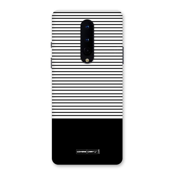 Classy Black Stripes Back Case for OnePlus 8