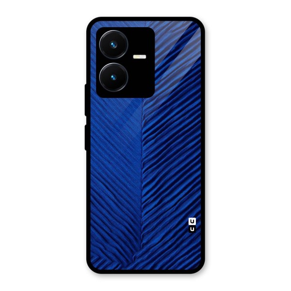 Classy Blues Glass Back Case for Vivo Y22