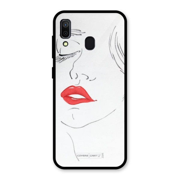 Classy Girl Glass Back Case for Galaxy A30