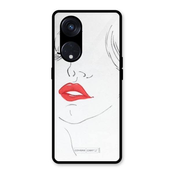 Classy Girl Glass Back Case for Reno8 T 5G