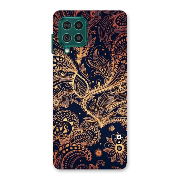 Classy Golden Leafy Design Back Case for Galaxy F62