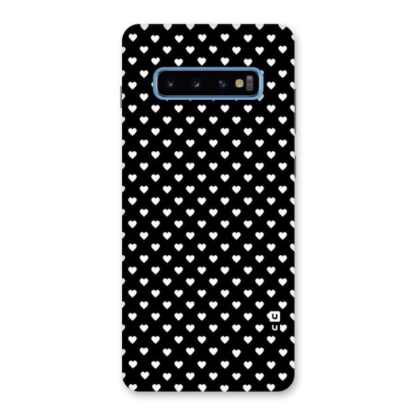 Classy Hearty Polka Back Case for Galaxy S10 Plus