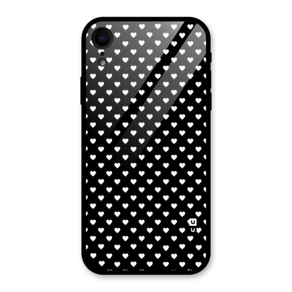 Classy Hearty Polka Glass Back Case for XR