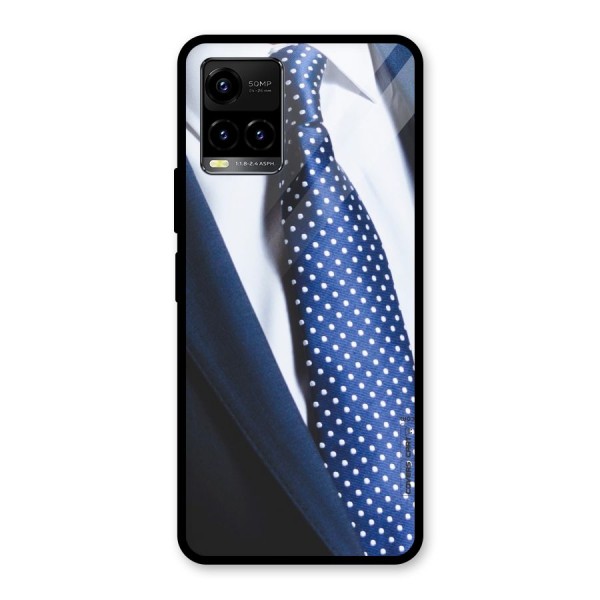 Classy Tie Glass Back Case for Vivo Y21 2021