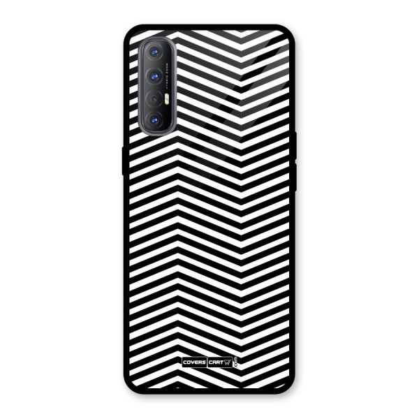 Classy Zig Zag Glass Back Case for Oppo Reno3 Pro