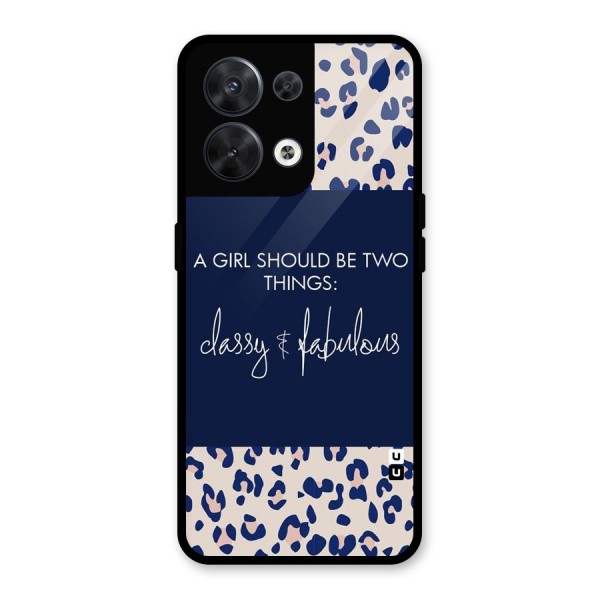 Classy and Fabulous Glass Back Case for Oppo Reno8 5G