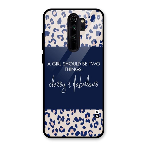 Classy and Fabulous Glass Back Case for Redmi Note 8 Pro