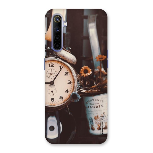 Clock And Flowers Back Case for Realme 6