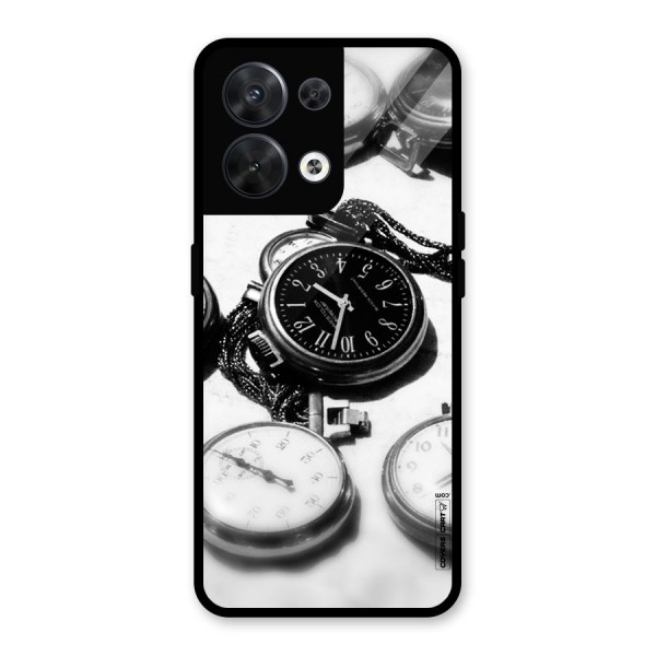 Clock Collection Glass Back Case for Oppo Reno8 5G