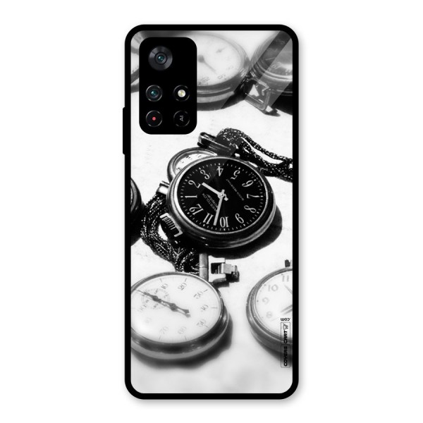 Clock Collection Glass Back Case for Poco M4 Pro 5G