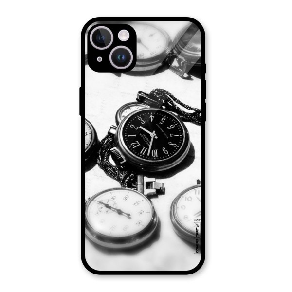 Clock Collection Glass Back Case for iPhone 14 Plus