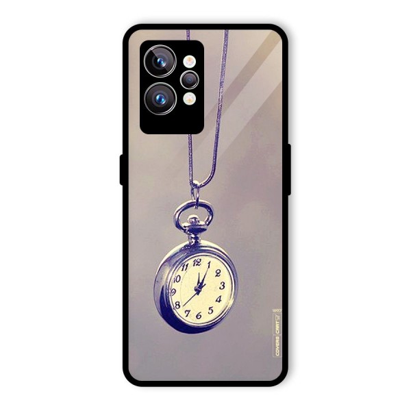 Clock Locket Glass Back Case for Realme GT2 Pro