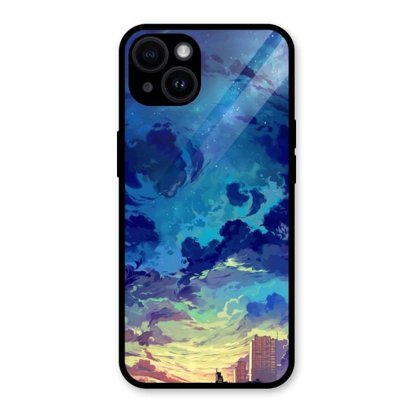 Cloud Art Glass Back Case for iPhone 14