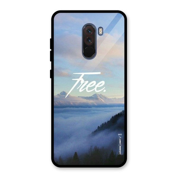 Cloudy Free Glass Back Case for Poco F1