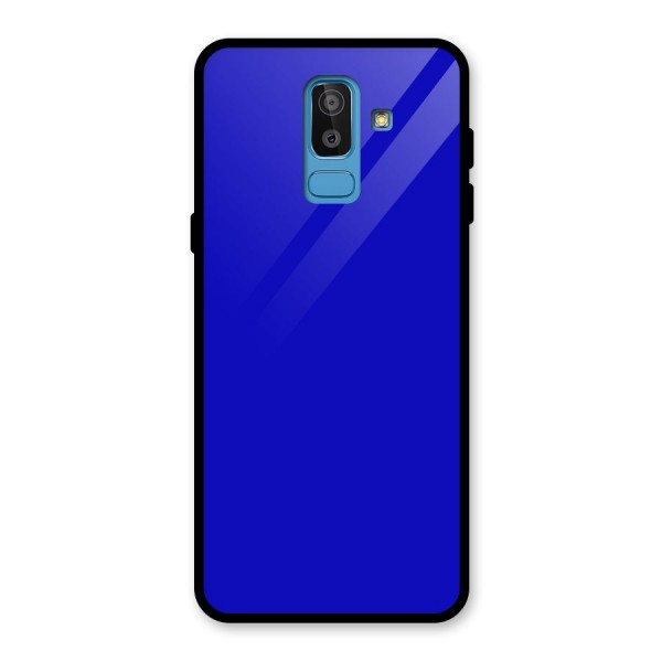 Cobalt Blue Glass Back Case for Galaxy J8