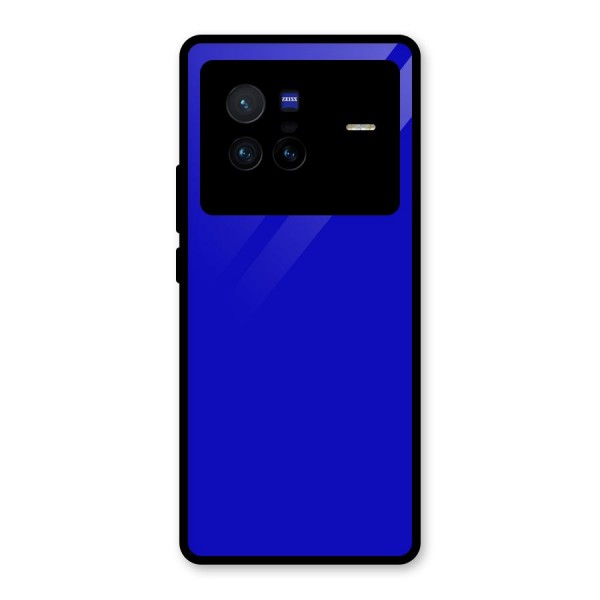 Cobalt Blue Glass Back Case for Vivo X80