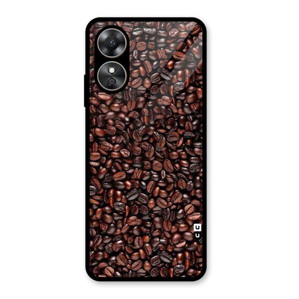 Cocoa Beans Glass Back Case for Oppo A17