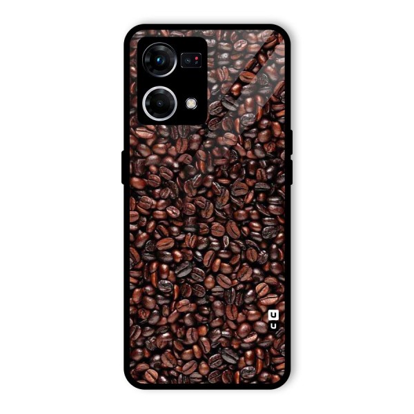 Cocoa Beans Glass Back Case for Oppo F21s Pro 4G