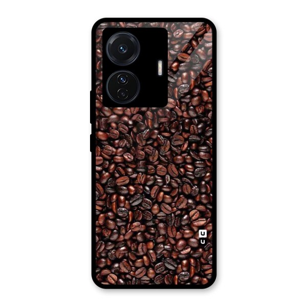 Cocoa Beans Glass Back Case for Vivo T1 Pro