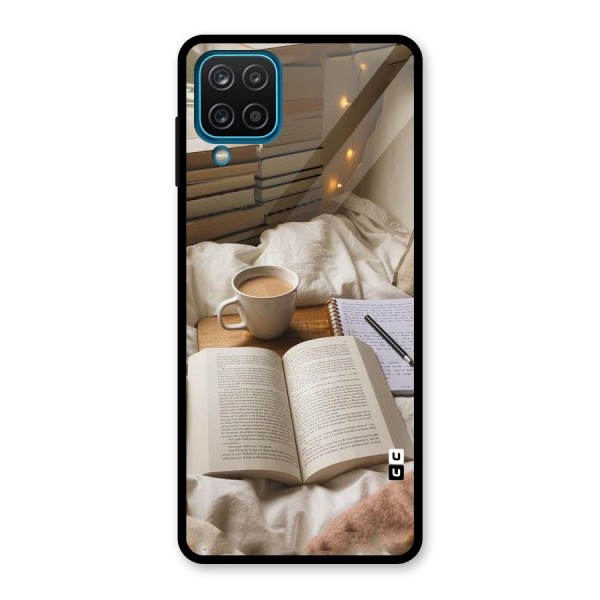 Coffee And Books Glass Back Case for Galaxy A12