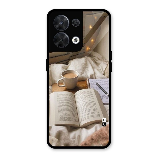 Coffee And Books Glass Back Case for Oppo Reno8 5G