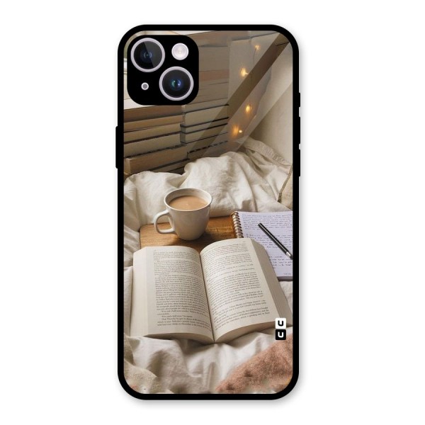 Coffee And Books Glass Back Case for iPhone 14 Plus